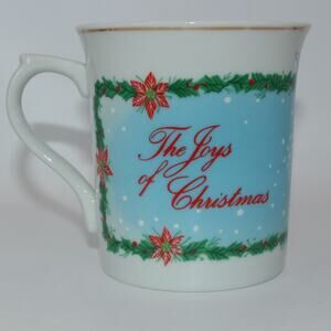 Vintage Wallace Berrie Christmas Unicorn/Pegasus Coffee Mug Fantasy 1982